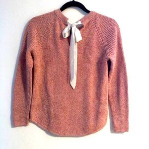 [LOFT] raglan ribbon back sweater